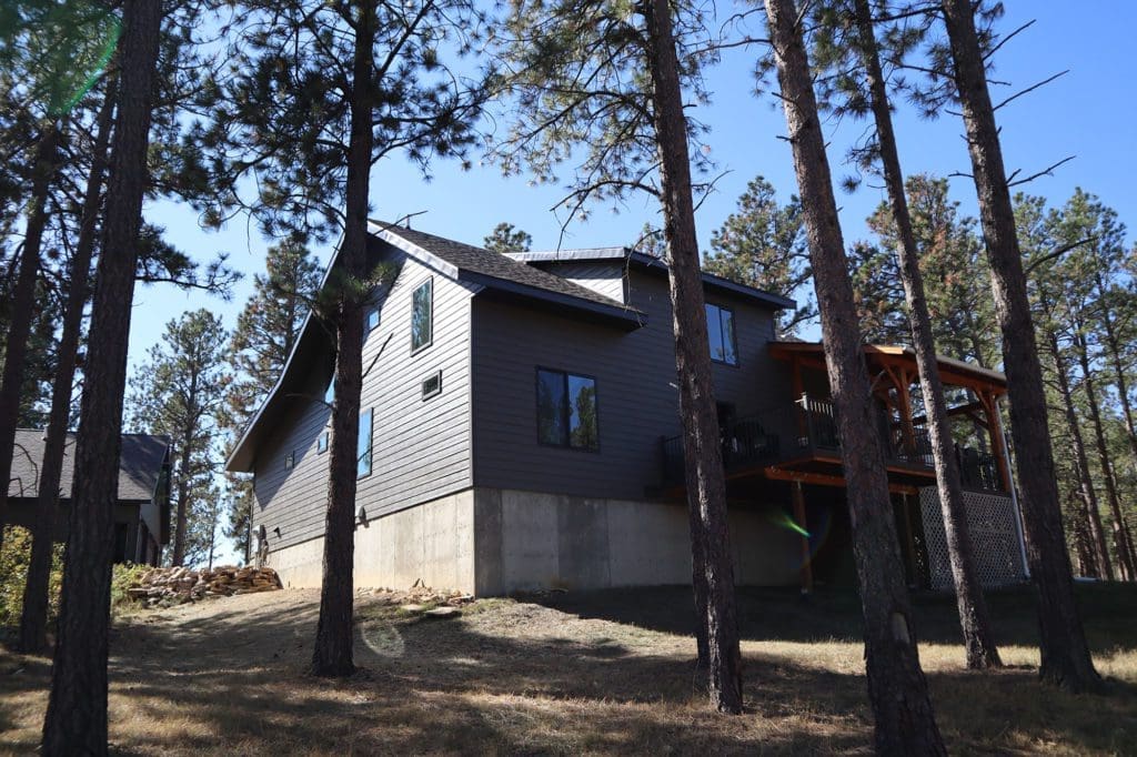 James Hardie siding Hill City Sd weather Tite Exteriors Deck builder