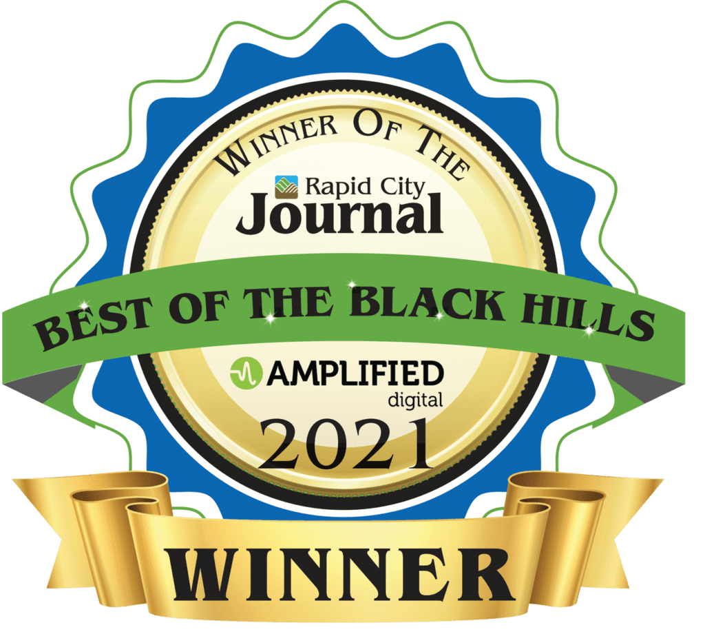 best of the black hills 2021 award green and blue