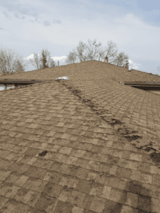Hail damage to asphalt shingle rapid city sd weather tite exteriors