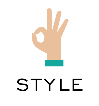 hand icon above the word style