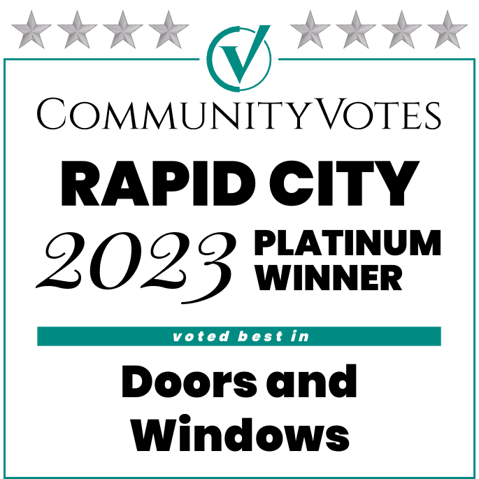 Winners badge Rapid City 2023 platinum doors and windows
