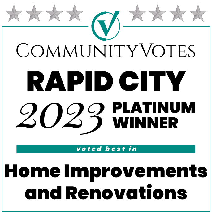 Winners badge Rapid City 2023 platinum home improvements and renovations