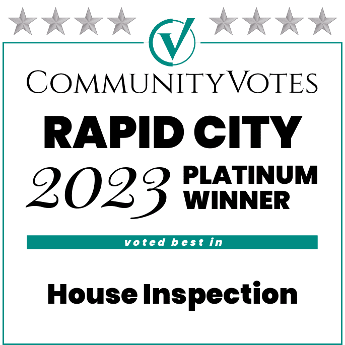Winners badge Rapid City 2023 platinum house inspection