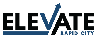 Organization logo for Elevate Rapid City, the Rapid City Chamber of Commerce.