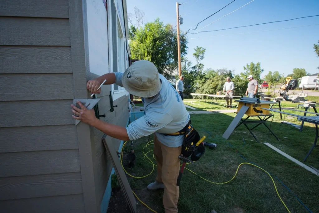 Siding Replacement in Spearfish in progress