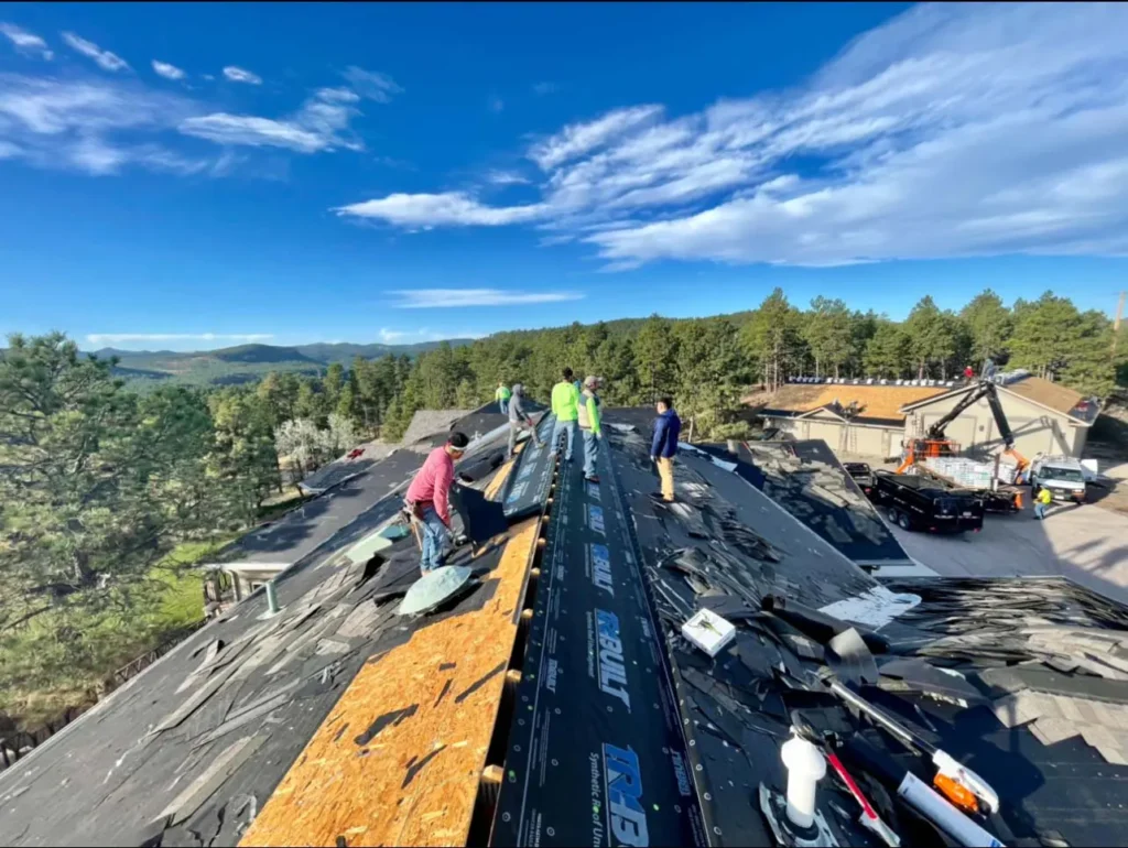 Roof Tear Off in Hill City SD